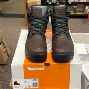 Timberland Men's Dark Brown Leather Boots